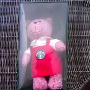 Starbucks Red Holiday Apron Bearista Girl Bear